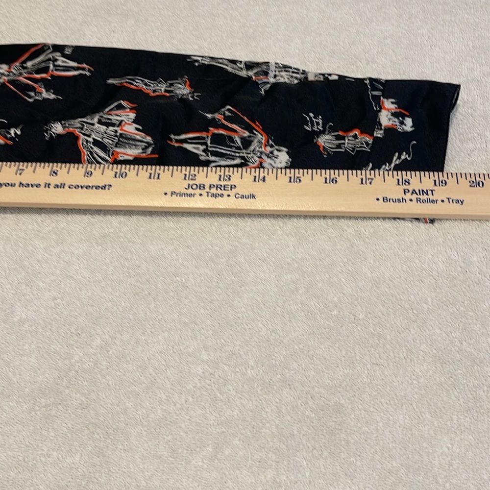 NWOT Karl Lagerfeld Women Black Preppy Graphic Button Down Beach Cover Up Med - Picture 12 of 15